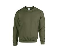 GILDAN Heavy Blend Adult Crewneck Sweatshirt, Military Green, L