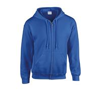 Gildan 18600 Heavy Blend Adult Full Zip Hooded Sweatshirt Royal 4XL Co 4XL