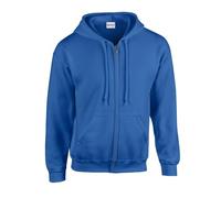 Gildan Heavy Blend Adult Full Zip Hooded Sweatshirt, Royal, L