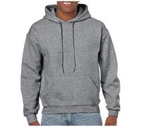 Gildan Heavy Blend Hooded Sweatshirt Graphite Heather Soft Warm Cosy