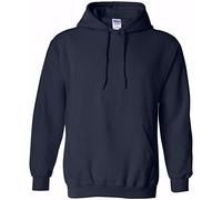 Gildan Adult Heavy Blend Hooded Sweatshirt - Cotton/Polyester, Unisex, Navy S