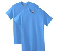 Gildan Heavy Cotton T-Shirt, Style G5000, Multipack, Carolina Blue (2-Pack), L (Pack of 2)