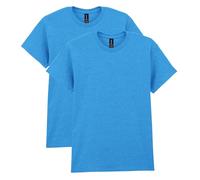 Gildan Heavy Cotton T-Shirt, Style G5000, Multipack, Heather Sapphire (2-Pack), M (Pack of 2)
