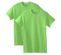 Gildan Heavy Cotton T-Shirt, Style G5000, Multipack, Lime Green (Pack of 2), XXL