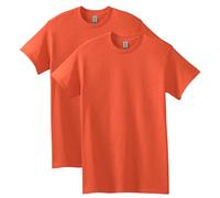 Gildan Heavy Cotton T-Shirt, Style G5000, Multipack, Orange (2-Pack), XXL (Pack of 2)