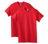 Gildan Heavy Cotton T-Shirt, Style G5000, Multipack, Red (2-Pack), XXL (Pack of 2)