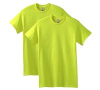 Gildan Heavy Cotton T-Shirt, Style G5000, Multipack, Safety Green (Pack of 2), XL