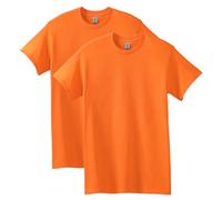 Gildan Heavy Cotton T-Shirt, Style G5000, Multipack, Safety Orange (Pack of 2), M