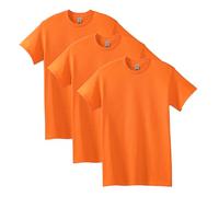 Gildan Heavy Cotton T-Shirt Style G5000, Multipack, Safety Orange (Pack of 3), M