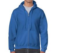 Gildan Heavy Full Zip Hoodie Mens Classic Hooded Sweatshirt Unisex Jumper Top
