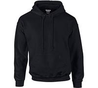 Gildan Heavyweight DryBlend Adult Unisex Hooded Sweatshirt Top / Hoodie (13 Colours) (2XL) (Black)