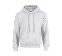 GILDAN Heavyweight DryBlend Adult Unisex Hooded Sweatshirt Top/Hoodie (13 Colours) (L) (Ash)