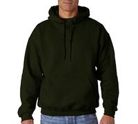 Gildan Heavyweight DryBlend Adult Unisex Hooded Sweatshirt Top / Hoodie (13 Colours) (M) (Forest Green)