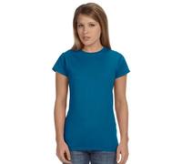Gildan Ladies Soft Style Short Sleeve T-Shirt (2XL) (Antique Sapphire)