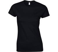 Gildan Ladies Soft Style Short Sleeve T-Shirt (M) (Black)