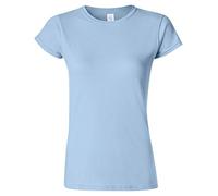 Gildan Ladies Soft Style Short Sleeve T-Shirt (S) (Light Blue)