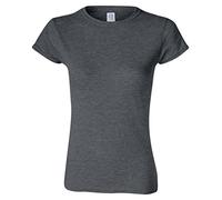 (XL, Dark Heather) Gildan Ladies Soft Style Short Sleeve T-Shirt