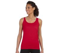 (M, Cherry Red) Gildan Ladies Soft Style Tank Top Vest