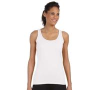 (S, White) Gildan Ladies Soft Style Tank Top Vest