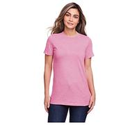 Gildan Ladies Softstyle CVC T-Shirt, Plumrose, Medium