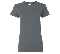 Gildan Women's Heavy Cotton Missy Fit Short Sleeve T-Shirt S Dark Heather