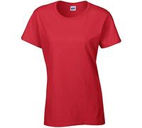 Gildan Ladies/Womens Heavy Cotton Missy Fit Short Sleeve T-Shirt Red S
