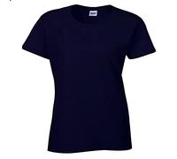 (2XL, Navy) Gildan Ladies/Womens Heavy Cotton Missy Fit Short Sleeve T-Shirt