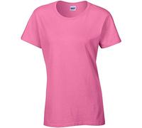 Gildan Ladies/Womens Heavy Cotton Missy Fit Short Sleeve T-Shirt (L) (Azalea)