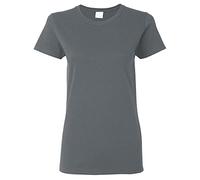 Gildan Ladies/Womens Heavy Cotton Missy Fit Short Sleeve T-Shirt (S) (Dark Heather)