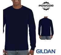 Gildan Long Sleeve T-Shirt Ultra Cotton Heavyweight Classic Fit Casual Work Tee
