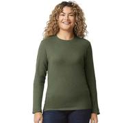 Gildan mens 4.5 oz. SoftStyle Long-Sleeve T-Shirt (G644) - Green -