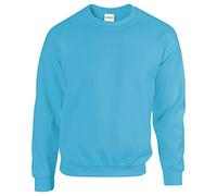 GILDAN Men's 50/50 Adult Crewneck Sweatshirt, Blue (Sapphire), L UK