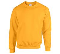 (L, Gold) Gildan Heavy Blend Unisex Adult Crewneck Sweatshirt