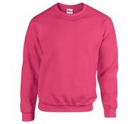 GILDAN Men's 50/50 Adult Crewneck Sweatshirt, Purple (Heliconia), L UK