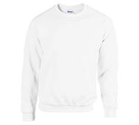 GILDAN Men's 50/50 Adult Crewneck Sweatshirt, White, 3XL UK