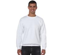 GILDAN Men's 50/50 Adult Crewneck Sweatshirt, White, 3XL UK