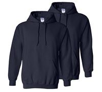 GILDAN Mens 7.75 Oz. Heavy Blend? 50/50 Hood (G185) -Navy -L