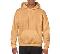 Gildan Mens 7.75 Oz. Heavy Blend? 50/50 Hood (G185) -Old Gold -XL