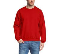 Gildan Men's Adult Crew Neck 18000 Long Sleeve Sweatshirt, Red, Large
