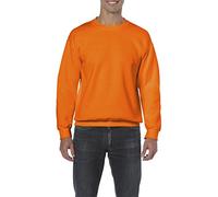 Gildan Men's Adult Crew Neck 18000 Long Sleeve Sweatshirt, Safety Orange, XX-Large