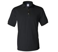 Gildan Men's Adult DryBlend Jersey Short Sleeve Polo Shirt in Black | Size: 2XL Gildan Black 2XL