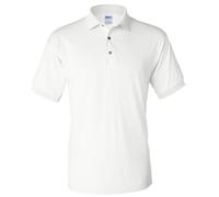 Gildan Men's Adult DryBlend Jersey Short Sleeve Polo Shirt in White | Size: XL Gildan White XL