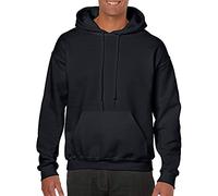 GILDAN Men's Adult Hooded 18500 Hoodie, Black, Small