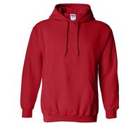 Gildan Men's Adult Hooded 18500 Hoodie, Red, Medium