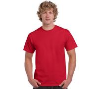 Gildan Men's Adult Ultra Cotton Crew Neck 2000 T-Shirt, Red, Large