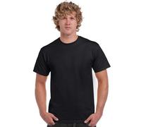 Gildan Men's Adult Ultra Cotton Crew Neck 2000 Regular Fit Short Sleeve T-Shirt, Black, Medium