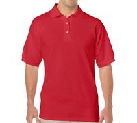 (3XL, Red) Gildan Mens Classic DryBlend Polo Shirt