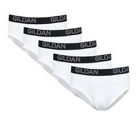 Gildan Men's Cotton Stretch Brief, Artic White (5-Pack), L (Pack of 5)