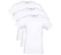 Gildan Men's Cotton Stretch T-Shirts, Multipack Underwear, Artic White (Crew 3-Pack), S (Pack of 3)