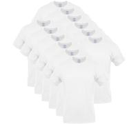 Gildan Men's Crew T-Shirts, Multipack, Style G1100 Underwear, White, XL (Pack of 12)